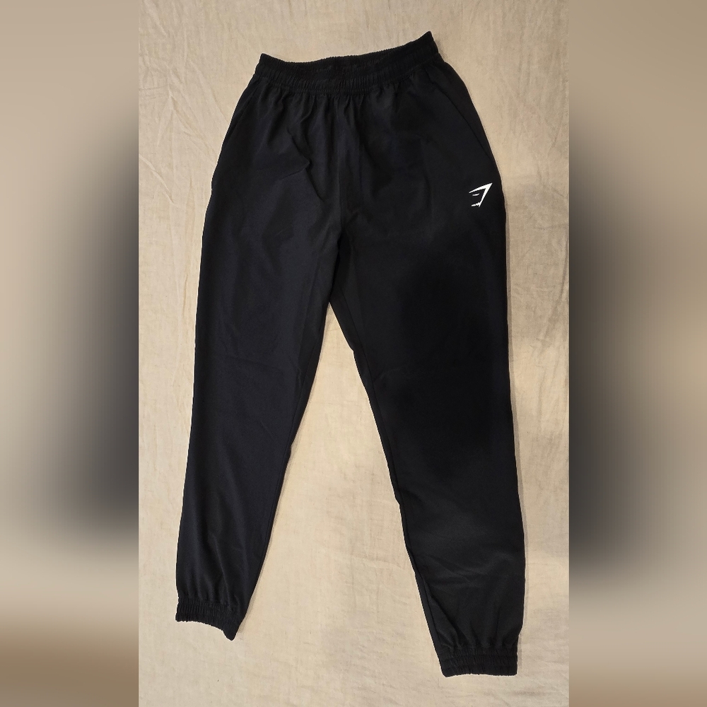 Gymshark Black Trackpants with Elastic Waistband